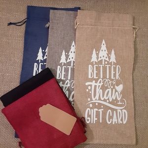 Holiday wine bag